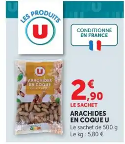 Super U U Arachides en coque offre