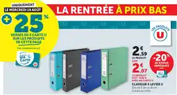 Super U U Classeur à levier offre
