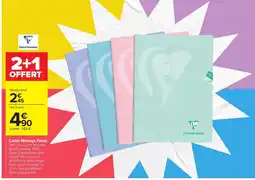 Carrefour Clairefontaine Cahier Mimesys Pastel offre