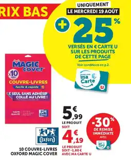 Super U Oxford 10 couvre-livres magic cover offre