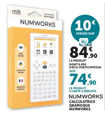 NUMWORKS CALCULATRICE GRAPHIQUE