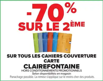 Clarefontaine Sur tous les cahiers couverture carte