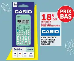 Super U CASIO CALCULATRICE SCIENTIFIQUE offre