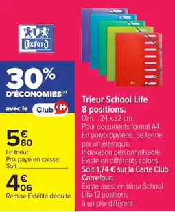 Carrefour Oxford Trier School Life offre