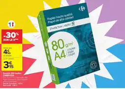 Carrefour CARREFOUR Papier haute qualité offre