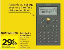 Carrefour NUMWORKS Calculatrice scientifique offre