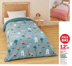 Super U Couette imprimée offre