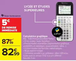Carrefour Texas Instruments Calculatrice graphique offre
