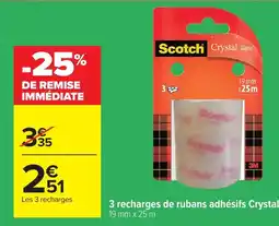 Carrefour Scotch Crystal Tape offre