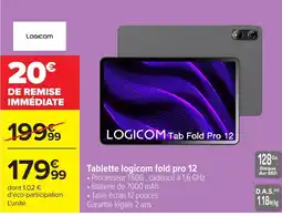 Carrefour Logicom Tab Fold Pro 12 offre