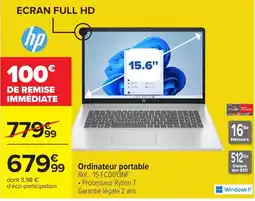 Carrefour HP Ordinateur portable offre