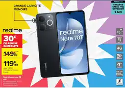 Carrefour realme Note 70T offre