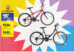 Carrefour TOPLIFE VTT 24" First offre