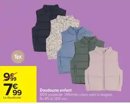Carrefour Tex Doudoune enfant offre