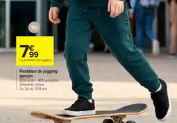Carrefour Pantalon de jogging garçon offre