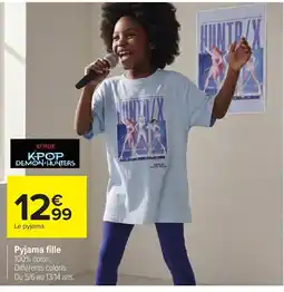 Carrefour KPOP DEMON HUNTERS Pyjama fille offre