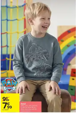 Carrefour PAW PATROL Sweat offre