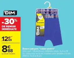 Carrefour DIM Boxers garçons offre