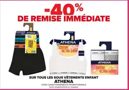 Carrefour Athenasur tous les sous-vêtements enfant offre