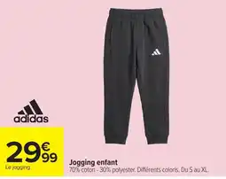 Carrefour adidas Jogging enfant offre