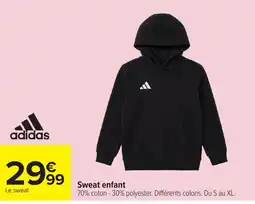 Carrefour adidas Sweat enfant offre