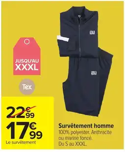 Carrefour Tex Survêtement homme offre