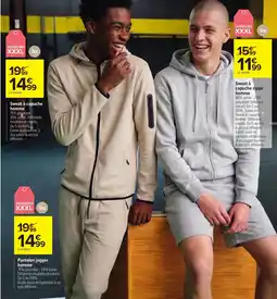 Carrefour Tex Sweat à capuche zippé homme offre