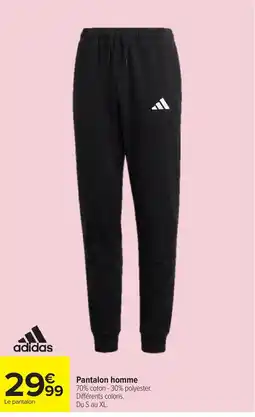 Carrefour adidas Pantalon homme offre