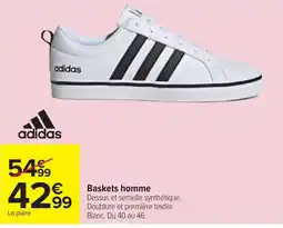 Carrefour adidas Baskets homme offre