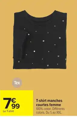 Carrefour Tex T-shirt manches courtes femme offre
