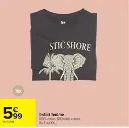 Carrefour Tex T-shirt femme offre