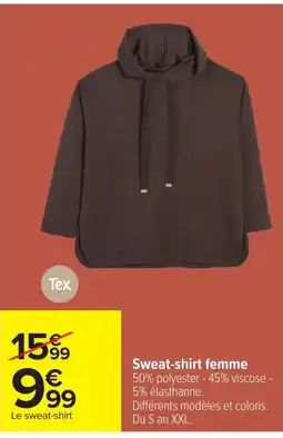 Carrefour Tex Sweat-shirt femme offre