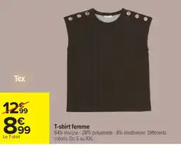 Carrefour Tex T-shirt femme offre