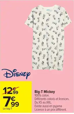 Carrefour Disney Big-T Mickey offre
