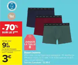 Carrefour Tex Boxers homme offre