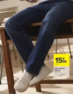 Carrefour Tex Jean relax fit homme offre