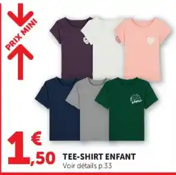 Hyper U TEE-SHIRT ENFANT offre