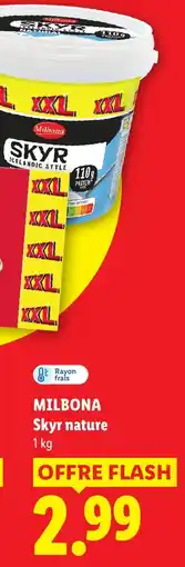 Lidl Milbona Skyr nature offre