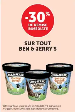 Hyper U Ben & jerry's offre
