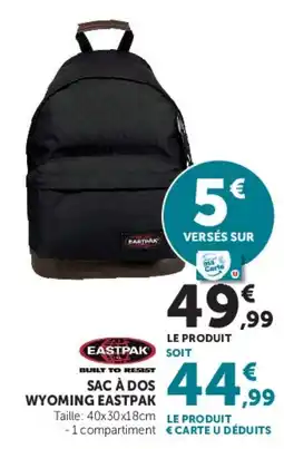 Hyper U EASTPAK SAC À DOS WYOMING offre