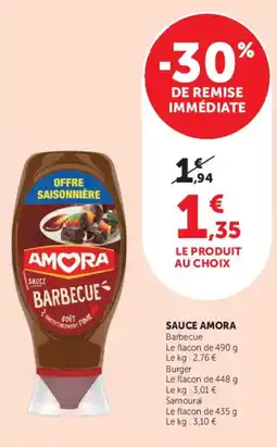 Hyper U AMORA Sauce Barbecue offre