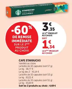 Hyper U STARBUCKS CAFE offre