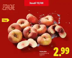 Lidl Pêche plate offre