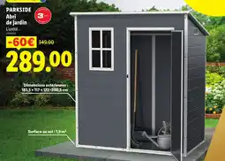 Lidl PARKSIDE Abri de jardin offre