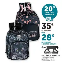Hyper U AIRNESS SAC À DOS AIRNESS offre