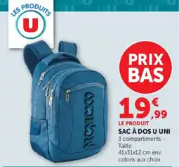 Hyper U U UNI SAC À DOS offre