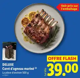 Lidl DELUXE Carré d'agneau mariné offre