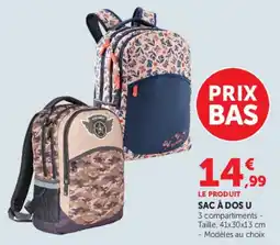 Hyper U PATTY SAC À DOS U offre