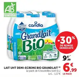 Hyper U Candia Grandlait Bio offre