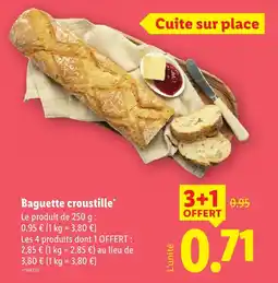 Lidl Baguette croustille offre